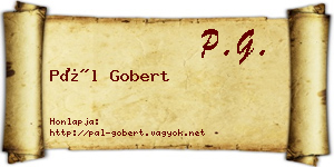 Pál Gobert névjegykártya